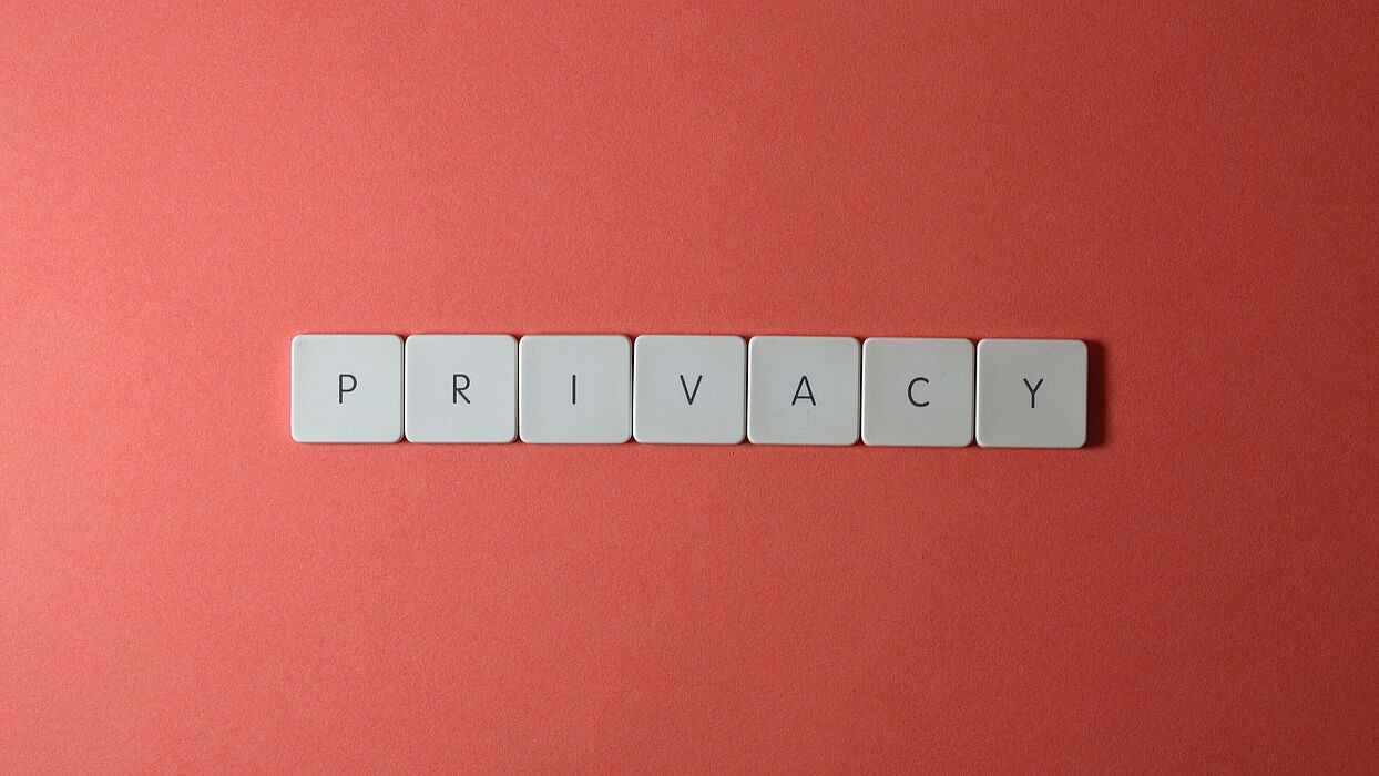 Privacy spelled out on tiles