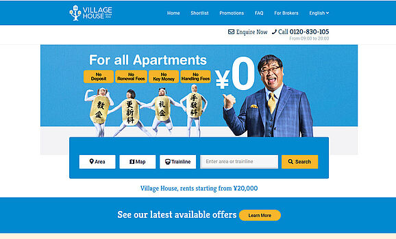 Village House home page