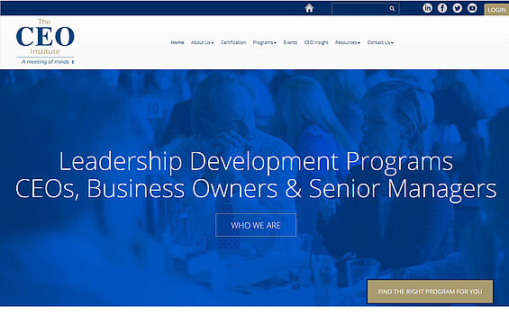The CEO Institute home page